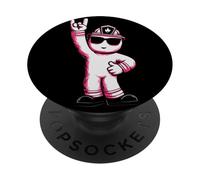 Letrero con Forma de Mano con Forma de Roca, diseño de la Mascota del Bombero, diseño de Fuego PopSockets PopGrip Adhesivo