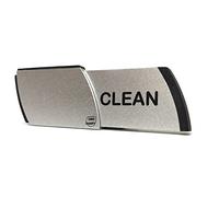 Letrero con imán para lavavajillas con texto en inglés "Clean Dirty" - Indicador contemporáneo de metal premium - El mejor utensilio de cocina para todos los lavavajillas - organiza el hogar o la oficina con estos imanes acolchados o pestañas 3M