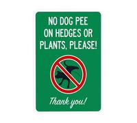 Letrero de advertencia con texto en inglés «Please Help Us Keep Our Grass Green and Clean For Our Kids To Play No Pee Zone, No Dog Poop Security» para negocios, hogar, pared, precaución, decoración