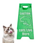 Letrero De Advertencia Con Un Gato Letrero de Jardín Exquisito, Brillante y