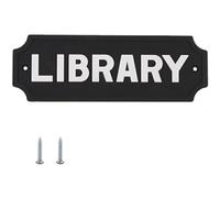 Letrero de advertencia fácil de leer para exteriores, placa flexible para puerta de biblioteca, letrero de conciencia para decoración de jardines del hogar