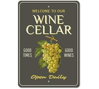 Letrero de aluminio para decoración de bodega de vino, 20 x 30 cm