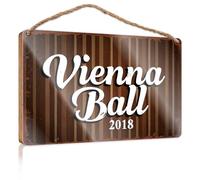 Letrero de amigo para decoración del hogar Vienna Ball 2018: A Night Of Elegance And Dance Wooded Sign Gifts For Everyone Large Home Sign (23 x 35 cm)