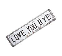 Letrero de amor | 16 x 4 pulgadas de metal vintage a prueba de óxido - Arte de pared de amor para decoración del hogar - para dormitorio, sala de estar, pasillo, entrada, casa de campo, apartamento