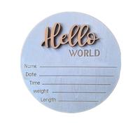 Letrero de anuncio de bebé de madera único para recién nacidos, letrero de nombre de madera para hospital, hogar, accesorios de fotografía diaria, tablero de anuncios de nacimiento