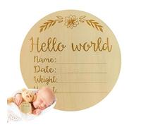 Letrero de anuncio para niños pequeños, letrero de anuncio de registro de fecha de nacimiento | Recuerdo para padres que captura el momento del niño, recuerdo novedoso para guardería, sala de estudio