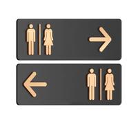 Letrero de baño - Búsqueda de palabras para decoración de pared | Letrero de limpieza después de ti mismo, calcomanía unisex para baño, calcomanía direccional para baño, señalización adhesiva para el