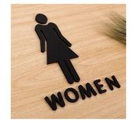 Letrero De Baño Letreros de baño for hombres y mujeres for centros comerciales Edificios oficinas Placas puerta Placa indicadora recordatorio Letrero orientación para Hotel Restaurante(Color-F)