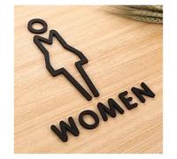 Letrero De Baño Letreros de baño for hombres y mujeres for centros comerciales Edificios oficinas Placas puerta Placa indicadora recordatorio Letrero orientación para Hotel Restaurante(Color-B)