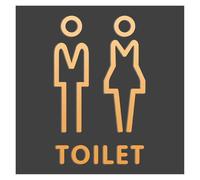 Letrero De Baño Letreros de baño for hombres y mujeres for centros comerciales Edificios oficinas Placas puerta Placa indicadora recordatorio Letrero orientación para Hotel Restaurante(5)