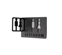 Letrero de baño Letreros De Baño, Placa Indicadora Recordatorio, Placas For Puertas Edificios Oficinas para Hotel Restaurante(Green)