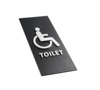 Letrero de baño Letreros De Baño, Placa Indicadora Recordatorio, Placas For Puertas Edificios Oficinas para Hotel Restaurante(Magenta)