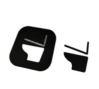 Letrero De Baño Letreros for inodoros, inodoro en cuclillas, letrero recordatorio hueco, placa de puerta, recordatorios cálidos, indicadora, for baño para Hotel Restaurante(1,15cm x 15cm)