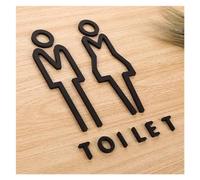 Letrero de baño Señales De Baño For Hombres Y Mujeres, Señalización Wc, Centro Comercial, Edificios Oficinas, Placas Puerta, Placa Indicadora Recordatorio, Señal Orientación para Hotel Restaurante(1)