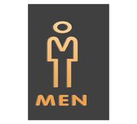 Letrero de baño Señales De Baño For Hombres Y Mujeres, Señalización Wc, Centro Comercial, Edificios Oficinas, Placas Puerta, Placa Indicadora Recordatorio, Señal Orientación para Hotel Restaurante(G)