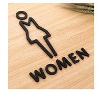 Letrero de baño Señales De Baño For Hombres Y Mujeres, Señalización Wc, Centro Comercial, Edificios Oficinas, Placas Puerta, Placa Indicadora Recordatorio, Señal Orientación para Hotel Restaurante(B)
