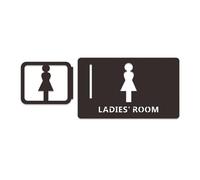 Letrero de baño Señalización de baños, for hombres y mujeres, consejos señalización creativa for el baño, placa for inodoros montaje lateral, letrero for WC Hotel para Hotel Restaurante(3)