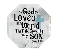 Letrero de bar con texto en inglés "For God So Loved The World That He Gave His Only Son" John 3:16 para el hogar, bar, hombre, cueva, accesorios, letreros de estaño, divertidos letreros de metal