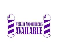 Letrero de barbería, calcomanías para ventana y pared, pegatinas de pared para barbería, logotipo de barbería, pegatina para ventana, calcomanías de pared para peluquería, extragrandes, 67x118cm