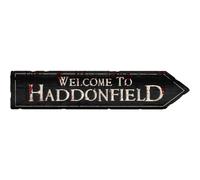 Letrero de bienvenida a Haddonfield de Flinelife, letreros de pelνcula de terror de 16x6, decoraciσn de casa encantada, perfecto para fanαticos d