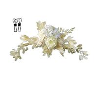 Letrero de Bienvenida de Boda de Imitación, Botín de Flores Artificiales Intrincado para Decoración de Granja, No Requiere Mantenimiento, Incluye 2 Abrazaderas, 60x25cm (99.00)