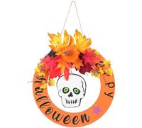 Letrero de bienvenida de Halloween para puerta de entrada, de madera, para festival, colgante, decoración,