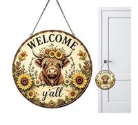 Letrero de bienvenida de para puerta delantera, diseño de , decoración de entrada de porche al aire libre, colgador de bienvenida de puerta delantera de metal, para porche al aire libre