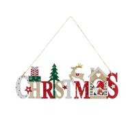 Letrero de bienvenida navideño de madera, colgante de madera, suministros de artesanía para la decoración