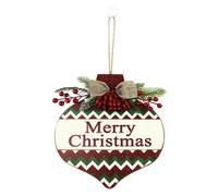 Letrero de bienvenida navideño para colgar en la puerta principal con letras de madera de dibujos animados