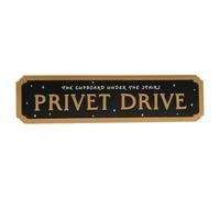 Letrero de calle de metal negro de Harry Potter Alumni - Privet Drive