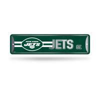 Letrero de calle met lico para decoraci n del hogar de los New York Jets de la NFL de Rico Industries (10 x 38 cm) - Ideal para el hogar, la ofic