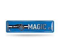Letrero de calle met lico para decoraci n del hogar de Rico Industries NBA Orlando Magic (10 x 38 cm) - Ideal para el hogar, la oficina, el dormi