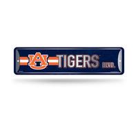 Letrero de calle met lico para decoraci n del hogar de Rico Industries NCAA Auburn Tigers (10 x 38 cm) - Ideal para el hogar, la oficina, el dorm