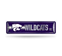 Letrero de calle met lico para decoraci n del hogar de Rico Industries NCAA Kansas State Wildcats (10 x 38 cm) - Ideal para el hogar, la oficina,