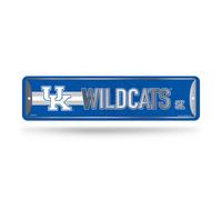 Letrero de calle met lico para decoraci n del hogar de Rico Industries NCAA Kentucky Wildcats (10 x 38 cm) - Ideal para el hogar, la oficina, el