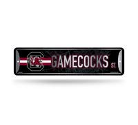 Letrero de calle met lico para decoraci n del hogar de Rico Industries NCAA South Carolina Gamecocks (10 x 38 cm) - Ideal para el hogar, la ofici