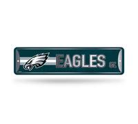 Letrero de calle met lico para decoraci n del hogar de Rico Industries NFL Philadelphia Eagles (10 x 38 cm) - Ideal para el hogar, la oficina, el