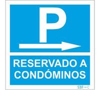 Letrero de Condominio - Aluminio (0.8mm espesor) 400x400mm
