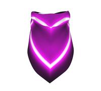 Letrero de corazón Iluminado,Bufanda con Babero y Capucha Triangular Bufanda Ajustable para Mascotas Capucha Lavable Adecuada para Perros y Gatos pequeños, medianos y Grandes
