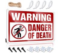 Letrero de decoración gótica hippie para pared de metal, letrero de estaño de advertencia: decoración de vaquero para dormitorio de hombres | Advertencia de peligro de muerte