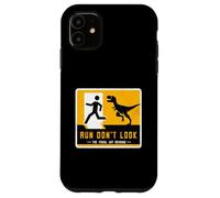 Letrero de dinosaurio a juego Run Don't Look The Fossil Got Revenge Carcasa para iPhone 11