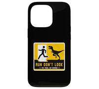 Letrero de dinosaurio a juego Run Don't Look The Fossil Got Revenge Carcasa para iPhone 13 Pro