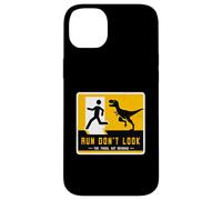 Letrero de dinosaurio a juego Run Don't Look The Fossil Got Revenge Carcasa para iPhone 14 Plus
