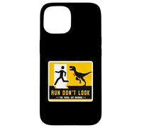 Letrero de dinosaurio a juego Run Don't Look The Fossil Got Revenge Carcasa para iPhone 15