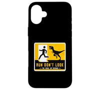 Letrero de dinosaurio a juego Run Don't Look The Fossil Got Revenge Carcasa para iPhone 16 Plus