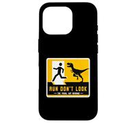 Letrero de dinosaurio a juego Run Don't Look The Fossil Got Revenge Carcasa para iPhone 16 Pro