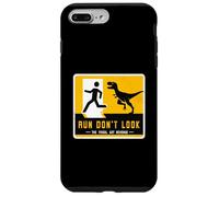 Letrero de dinosaurio a juego Run Don't Look The Fossil Got Revenge Carcasa para iPhone 7 Plus/8 Plus