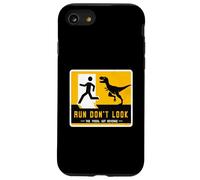 Letrero de dinosaurio a juego Run Don't Look The Fossil Got Revenge Carcasa para iPhone SE (2020) / 7 / 8