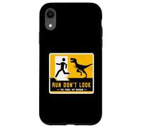 Letrero de dinosaurio a juego Run Don't Look The Fossil Got Revenge Carcasa para iPhone XR