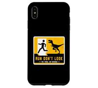 Letrero de dinosaurio a juego Run Don't Look The Fossil Got Revenge Carcasa para iPhone XS Max